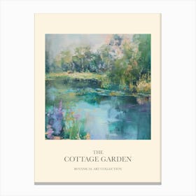 Cottage Garden Poster Enchanted Pond 4 Canvas Print