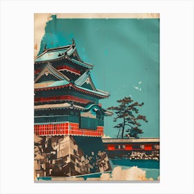Kanazawa Castle Mid Century Modern 4 Canvas Print