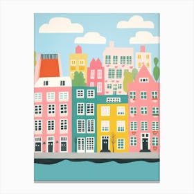Amsterdam Colourful View 2 Canvas Print