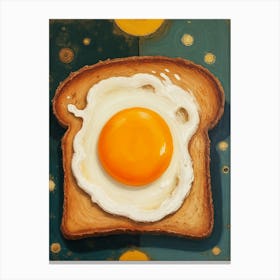 Egg On Toast Canvas Print