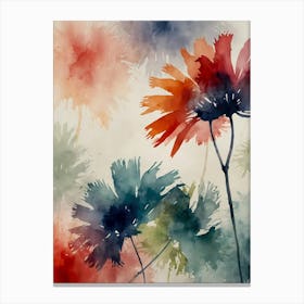 Watercolor Flowers 47 Canvas Print