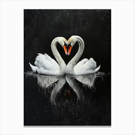 Love Swans 1 Canvas Print