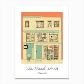 Beirut The Book Nook Pastel Colours 1 Poster Canvas Print