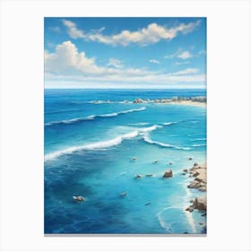 Beach Scene Canvas Print