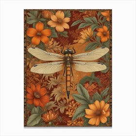 William Morris Dragonfly Autumn Exhibit (7) Canvas Print