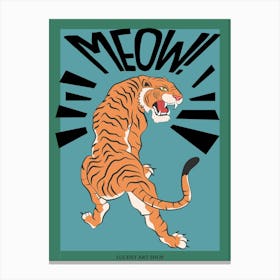 Meow! Tiger Canvas Print