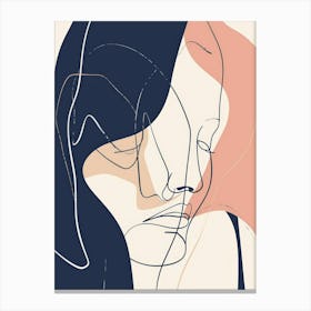 Abstract Portrait Of A Woman 43 Canvas Print