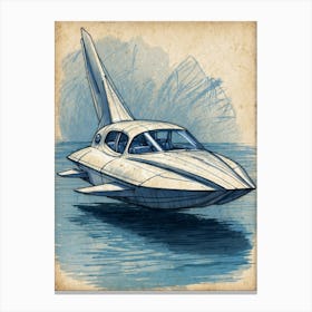 Futuristic Jet Canvas Print
