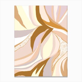 Modern Abstract Brown Lilac Canvas Print