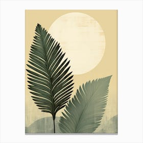 Palm Leaves In The Sun Canvas Print