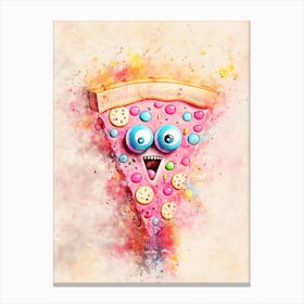 Pizza Monster Canvas Print