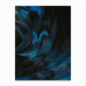 'Blue Swirl' 1 Canvas Print