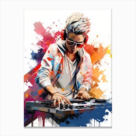 DJ Abstract Painting Canvas Print