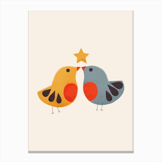 Two Little Birds Canvas Print