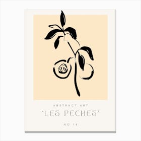 Abstract Les Peaches Canvas Print