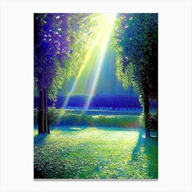 Versailles Gardens, France Classic Painting Canvas Print