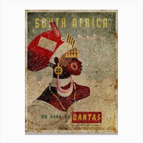 Vintage Travel Poster ― South Africa Canvas Print