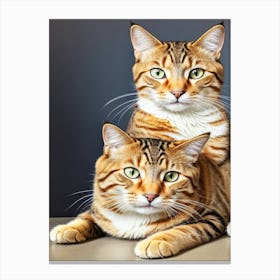Bengal Cats Canvas Print