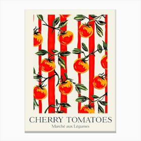 Marche Aux Legumes Cherry Tomatoes Summer Illustration 5 Canvas Print