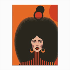 Afro Girl 47 Canvas Print