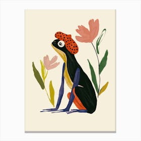 Parisian Frog Canvas Print