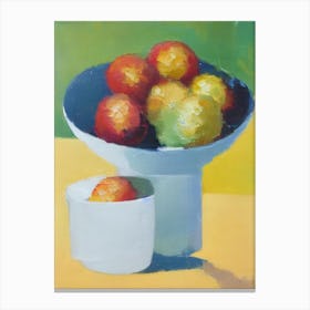Rambutan Bowl Of fruit Canvas Print