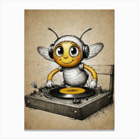 Bee Dj 1 Canvas Print