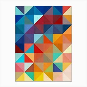 Squares and triangles in harmony 7 Canvas Print