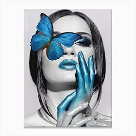 Blue Butterfly 3 Canvas Print