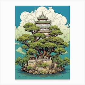 Bonsai Tree Japanese Style 6 Canvas Print