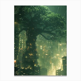 Fantasy Tree In The Middle 3 Canvas Print