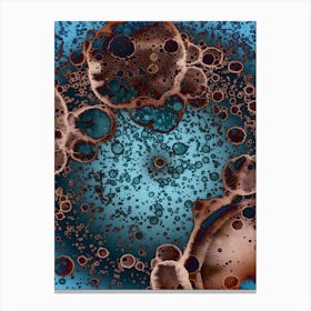 Watercolor Abstraction A Mysterious Cosmos Canvas Print