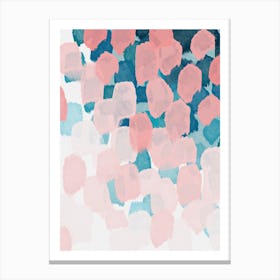 Abstract Pink and Blue Canvas Print