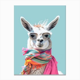 Llama With Sunglasses 1 Canvas Print