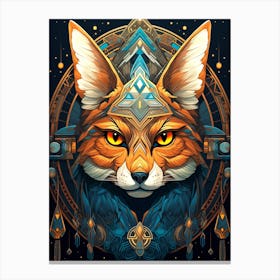 Fox Head Canvas Print