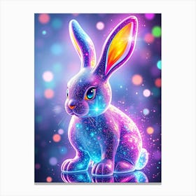 Bunny With Sparkles Canvas Print