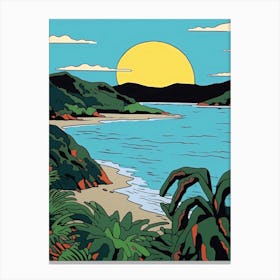 Minimal Design Style Of Seychelles 7 Canvas Print