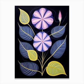 Periwinkle 4 Hilma Af Klint Inspired Flower Illustration Canvas Print