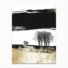 Trees In The Snow 1 Canvas Print