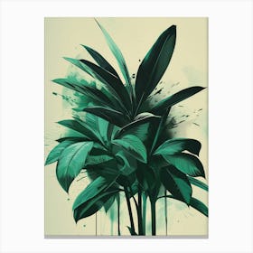 Green Leaves Canvas Print Stampe su tela