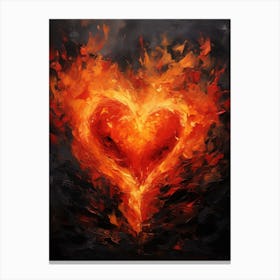 Heart Of Fire 2 Canvas Print