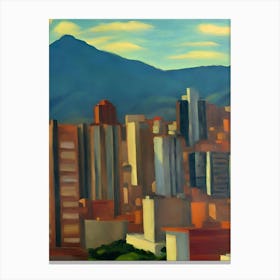 Latin American Cityscape Canvas Print