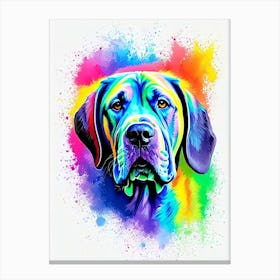 Neapolitan Mastiff Rainbow Oil Painting dog Canvas Print