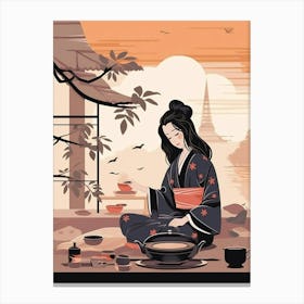 Tea Ceremony Japanese Style 1 Canvas Print