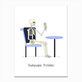 Champagne Problems - Taylor Swift Halloween punny poster Canvas Print