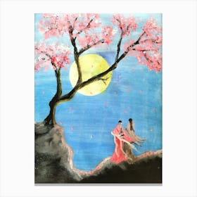 Japanese Moonlight Canvas Print