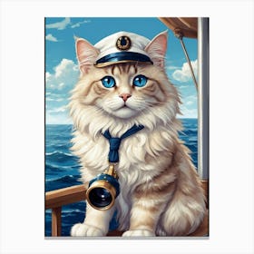 Sailor Cat Canvas Print