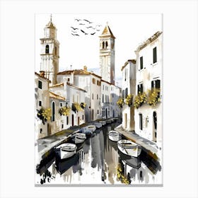 Watercolor Of Venice Canvas Print