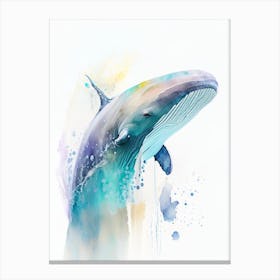 Cuvier S Beaked Whale Storybook Watercolour  (1) Canvas Print