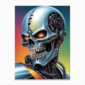 Robot Skull 1 Canvas Print